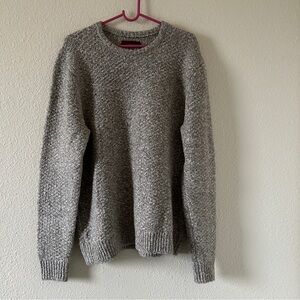 ALESBURY Grandpa Fisherman Dressy Knit sweater men’s Large Gray